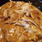 Juicy chicken breasts simmered