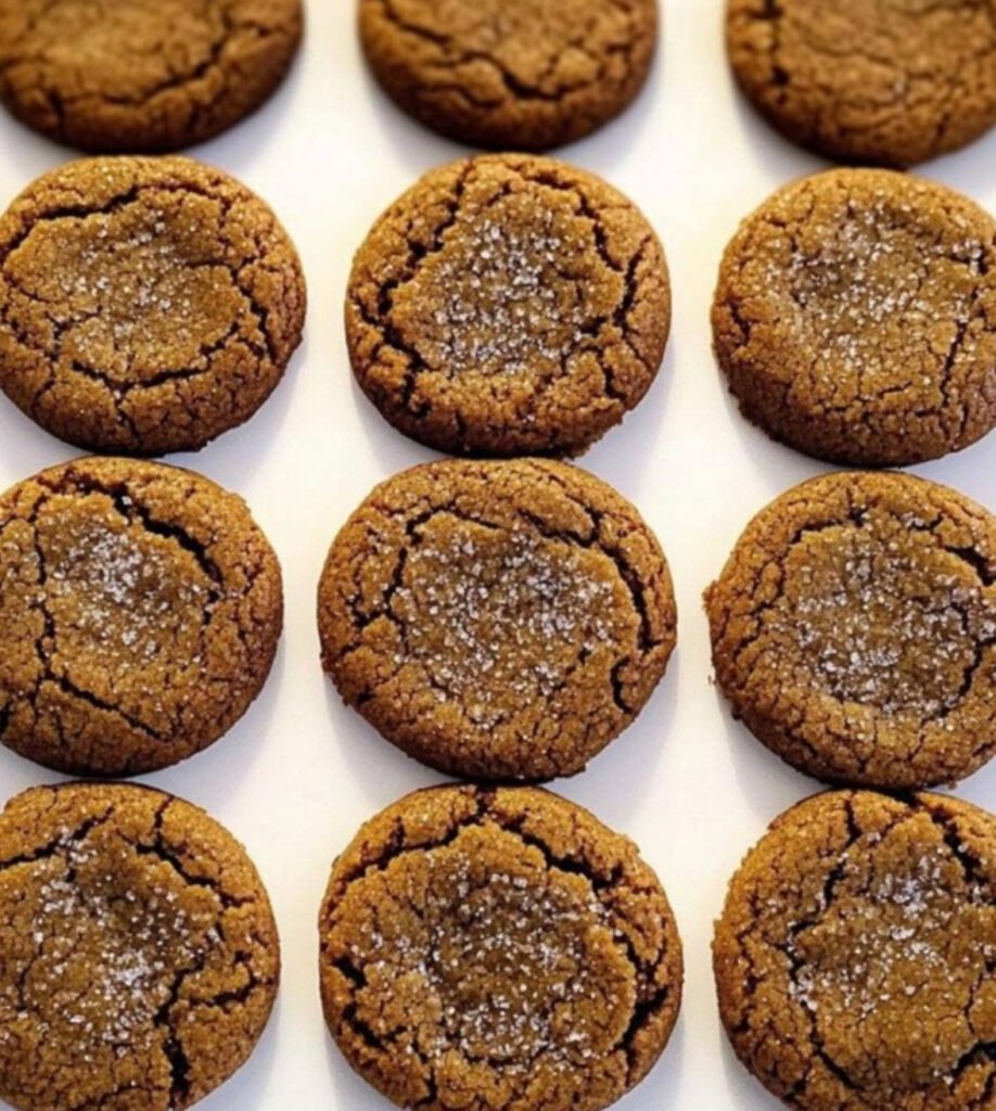 Bowl of ginger molasses cookie dough with a wooden spoon.